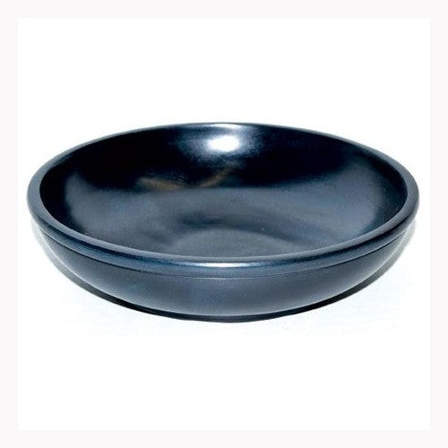 Cuenco de adivinación/recipiente para sahumar de piedra negra de 6"