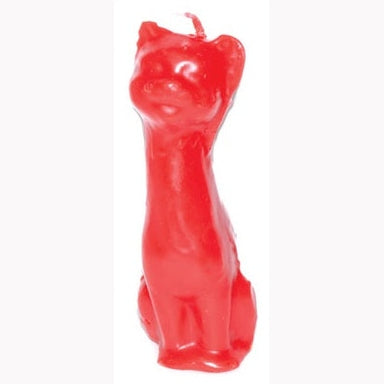 5 1/2" Red Cat candle