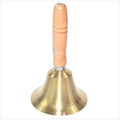 Campana de mano de latón de 4 1/4" x 7 1/2"