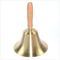Campana de mano de latón de 6 1/2" x 9"