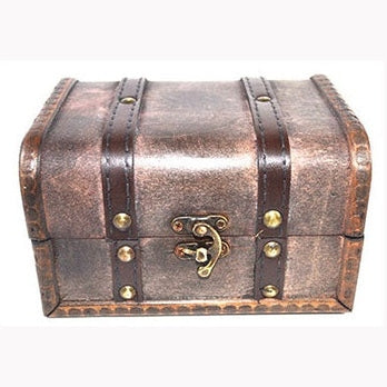Caja de madera antigua de 4 1/2" x 6 1/4" x 3 3/4"