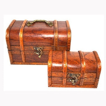 (set of 2) antique wood box