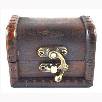 Caja de madera antigua de 2 1/4" x 3" x 2 1/4"