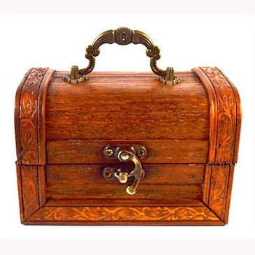 Caja de madera antigua de 4" x 5 1/2" x 3 3/4"