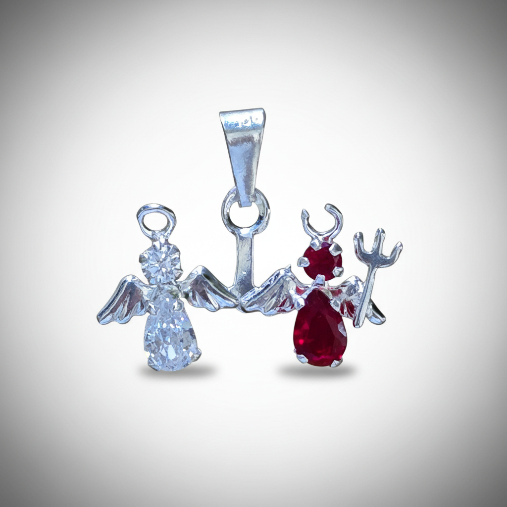 Consciences Pendant — Angel & Devil Balance