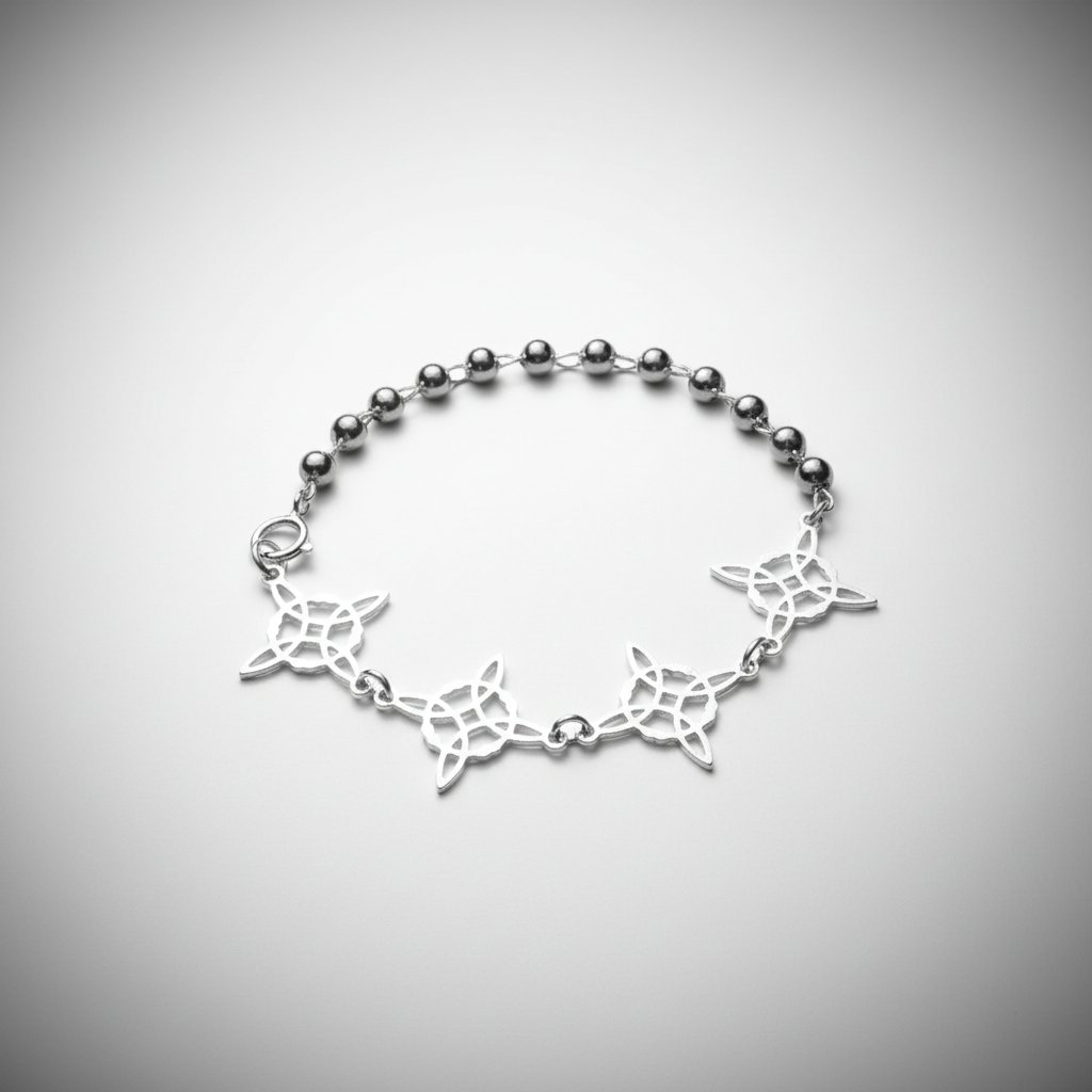 Sacred Knot Silver Bracelet