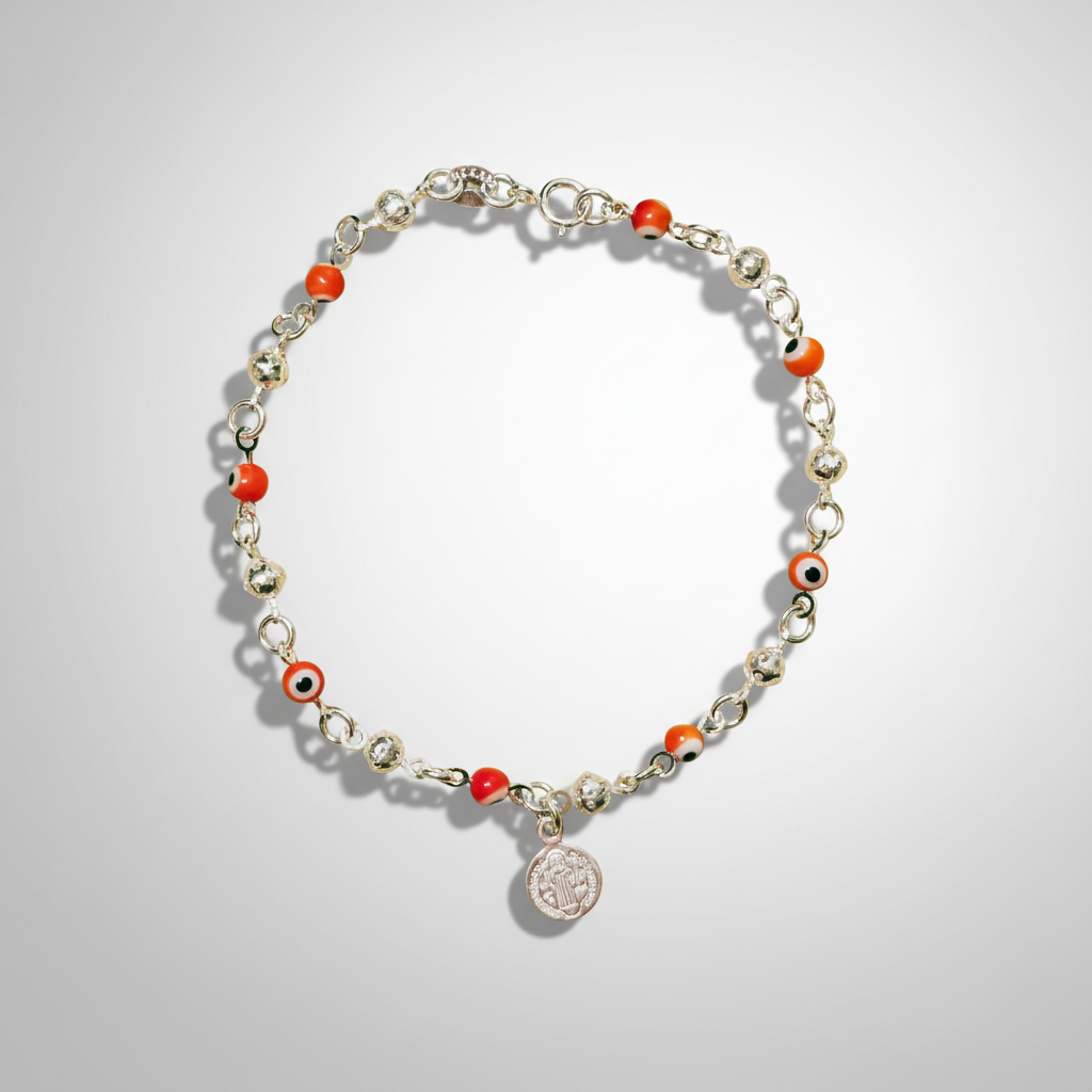 Protective Eye Silver Bracelet