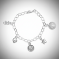 Sacred Symbols Charm Bracelet – Sterling Silver .925