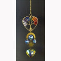 13 1/2"  7 Chakra Heart sun catcher