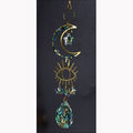 16"  Evil Eye Crescent sun catcher