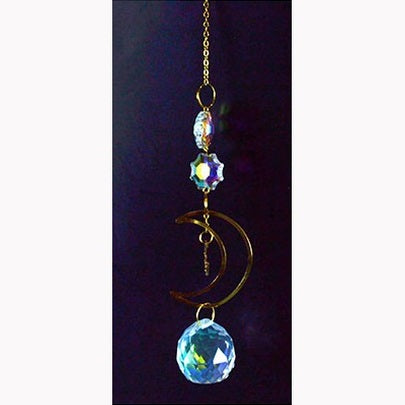 11" Crescent Moon sun catcher