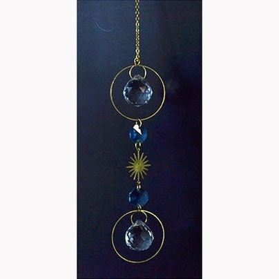 13" Blue & White sun catcher
