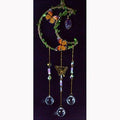 21" Amethyst Moon W Butterfly sun catcher