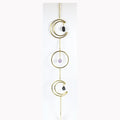22"x 3" Triple Moon Wreath with Stones wall hanging
