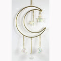 14 1/2"x 6" Crescent Moon with Stones wall hanging