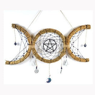 20"x 8" Triple Moon Wreath wall hanging