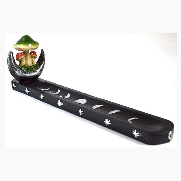 10" Mushroom Moon  incense burner