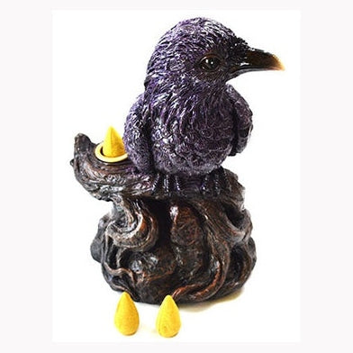 6 1/2" Raven backflow incense burner