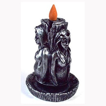 5 1/2" Maiden, Mother, Crone backflow incense burner