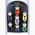 (set of 35) 7 Chakra bracelets W displat board