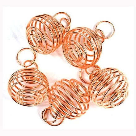 (set of 24) 3/4" Copper Plated coil