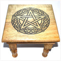 Mesa de altar con pentagrama de 9" x 9" x 8"