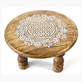 Mesa de altar Flor de la Vida de 6" de diámetro x 4"