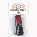 4" Love reversable smudge stick  White Sage