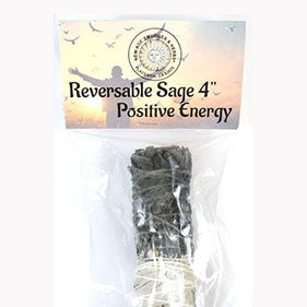 4" Positive Energy reversable smudge stick White Sage
