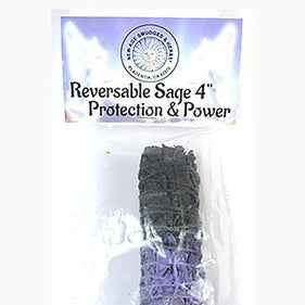 4" Protection & Power reversable smudge stick  White Sage